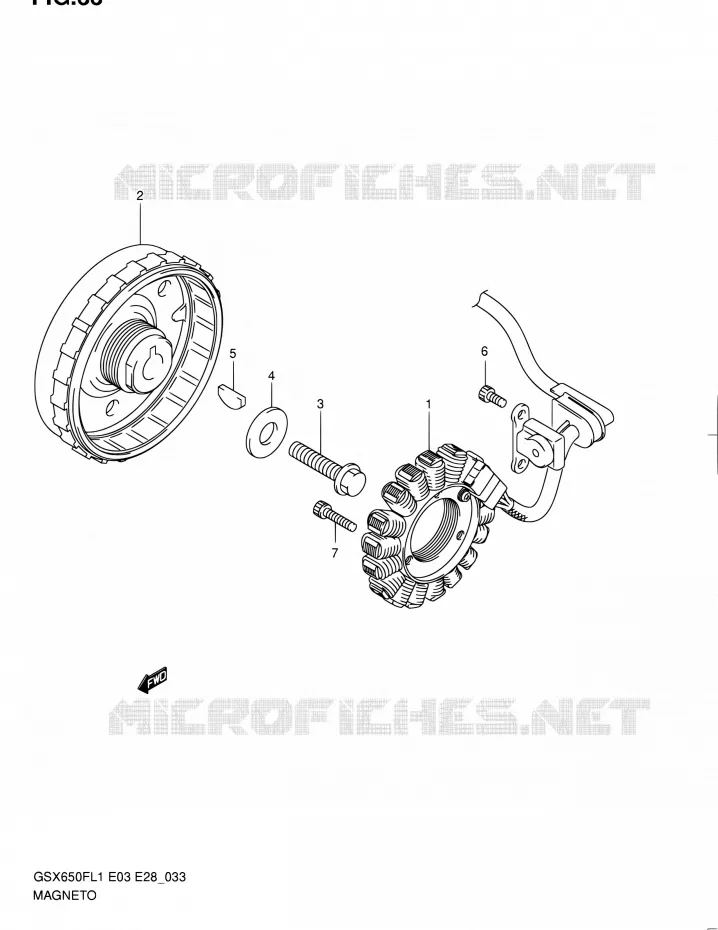 ONTSTEKING Suzuki MOTO 650 GSX-F 2011  GSX650F L1 (E03,E28,E33)