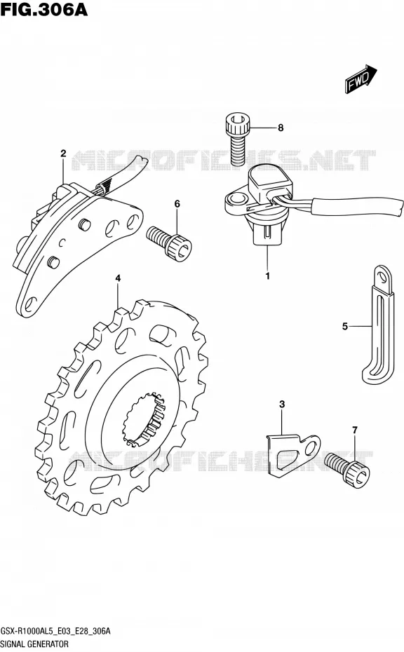 ALTERNATOR Suzuki MOTO 1000 GSX-R 2015  GSX-R1000A L5 (E03,E28,E33)