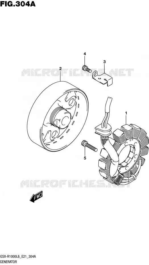 ALTERNATOR Suzuki MOTO 1000 GSX-R 2016  GSX-R1000AUF L6 (E21)