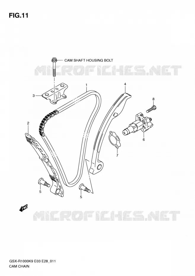 TIMING Suzuki MOTO 1000 GSX-R 2010  GSX-R1000 L0/GSX-R1000Z L0 (E03,E28,E33)