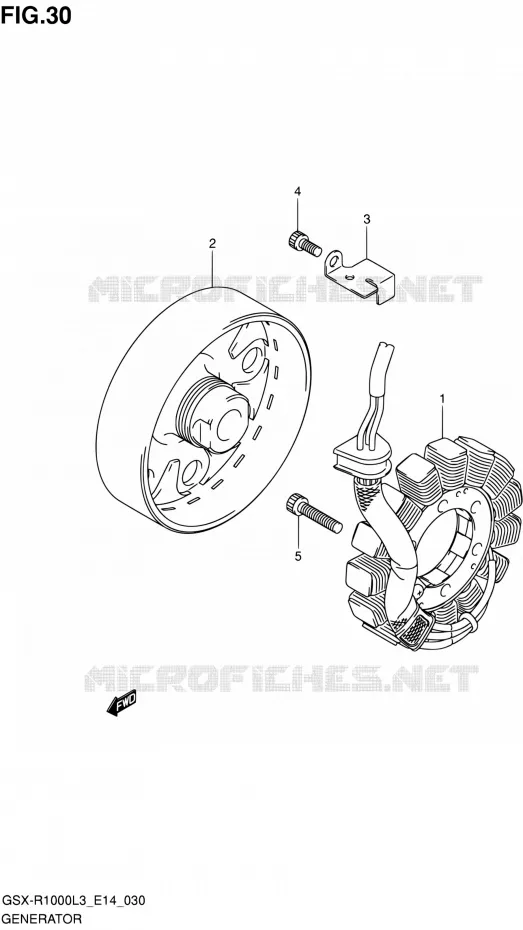 ALTERNATOR Suzuki MOTO 1000 GSX-R 2013  GSX-R1000 L3/GSX-R1000Z L3 (E14)