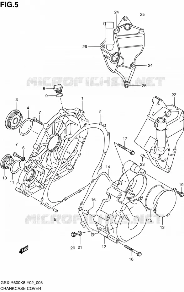 CASING Suzuki MOTO 600 GSX-R 2010  GSX-R600 L0 (E02,E19,E24)
