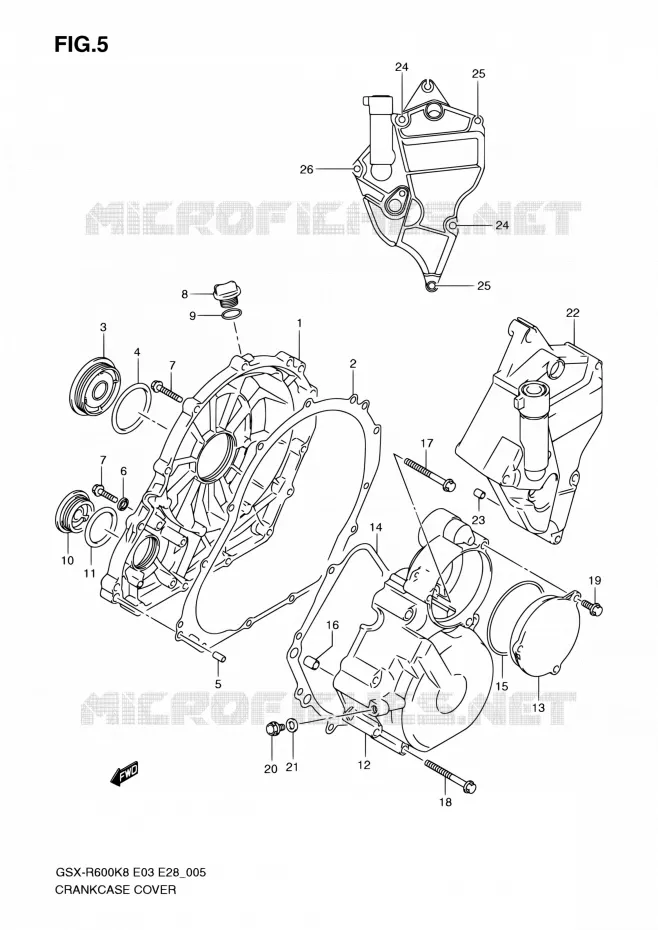 CASING Suzuki MOTO 600 GSX-R 2010  GSX-R600 L0 (E03,E28,E33)