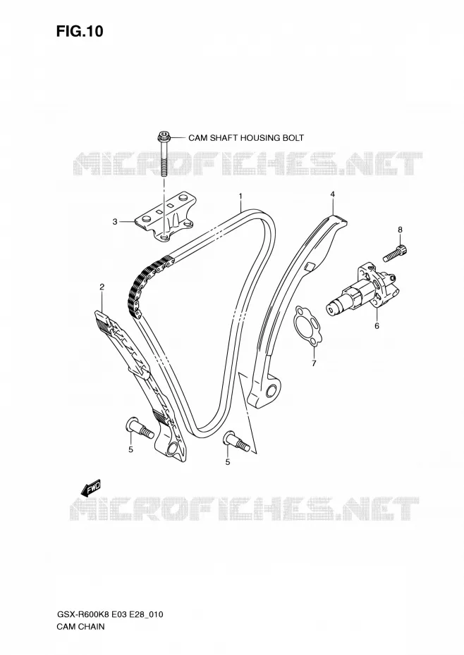 TIMING Suzuki MOTO 600 GSX-R 2010  GSX-R600 L0 (E03,E28,E33)