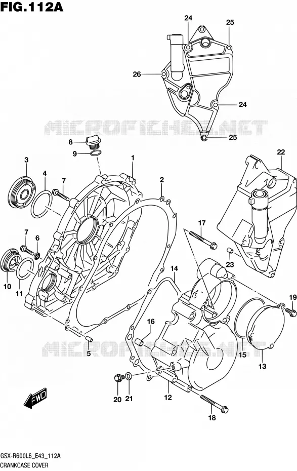 CASING Suzuki MOTO 600 GSX-R 2016  GSX-R600 L6 (E43)