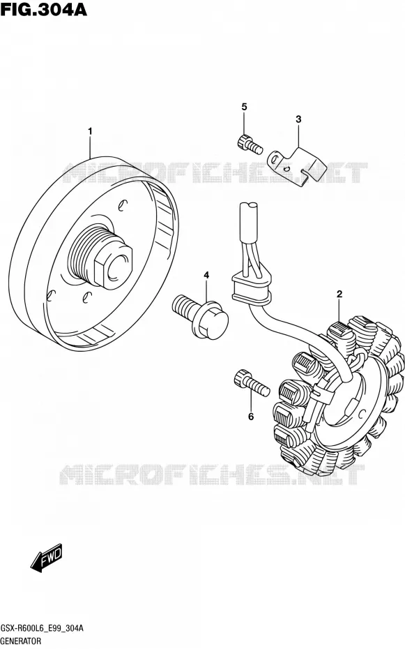 ALTERNATOR Suzuki MOTO 600 GSX-R 2016  GSX-R600 L6 (E99)