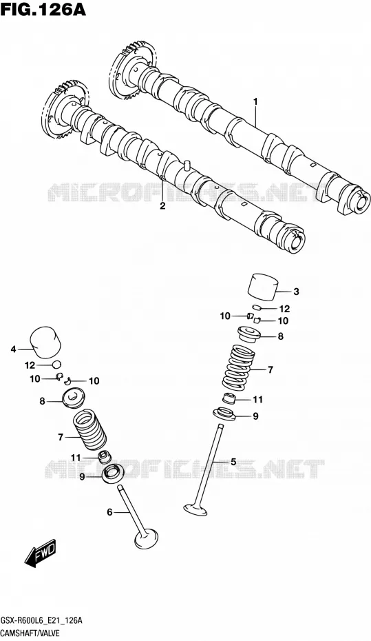 NOKKENAS - VALVES Suzuki MOTO 600 GSX-R 2016  GSX-R600UF L6 (E21)