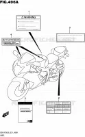 ETIKET KUIPDEEL/FRAME 750 suzuki-motorfietsen GSX-R 2016 12210057