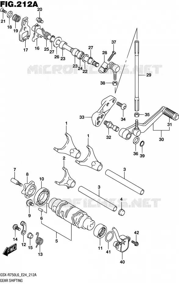 SCHAKELEN ASSY Suzuki MOTO 750 GSX-R 2016  GSX-R750 L6 (E24)