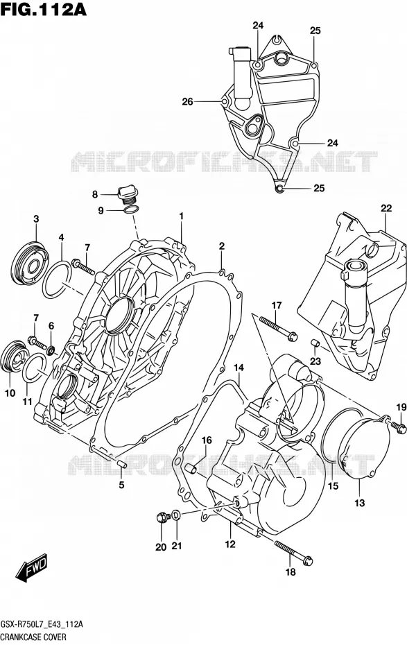 CASING Suzuki MOTO 750 GSX-R 2017  GSX-R750 L7 (E43)