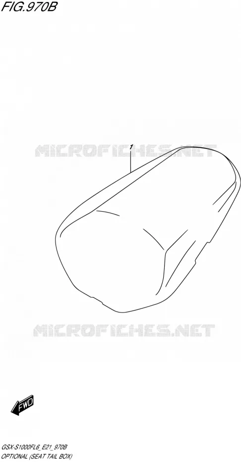 OPTIES (SEAT TAIL BOX) Suzuki MOTO 1000 GSX-S 2016  GSX-S1000F L6 (E21)