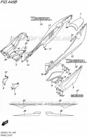 ACHTER KUIP (GW250ZL5 P24) voor Suzuki INAZUMA 250 1995
