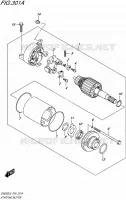 STARTMOTOR voor Suzuki INAZUMA 250 1995