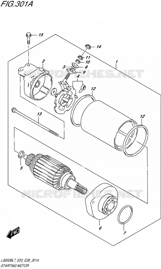 STARTMOTOR Suzuki MOTO 650 BOULEVARD 2017  LS650B L7 (E03,E28,E33)