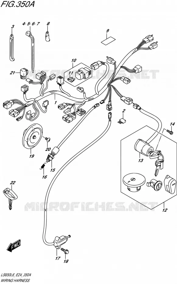 BEDRADING Suzuki MOTO 650 SAVAGE 2016  LS650 L6 (E24)