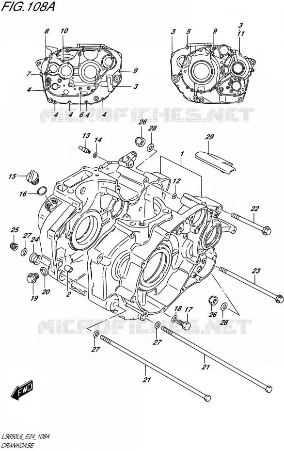 CASING Suzuki MOTO 650 SAVAGE 2016  LS650 L6 (E24)