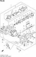 AANDRIJFAS (FRONT)(LT A400FL1 P24) voor Suzuki KINGQUAD 400 2011