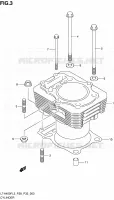 CILINDER voor Suzuki KINGQUAD 400 2013