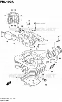 CILINDERKOP (LT A400FL5 P28) voor Suzuki KINGQUAD 400 2015