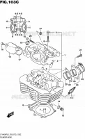 CILINDERKOP (LT A400FZL6 P33) voor Suzuki KINGQUAD 400 2016