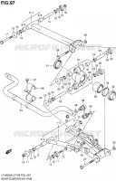 ACHTERWIELOPHANGING ARM (LT A500XL2 P33) voor Suzuki KINGQUAD 500 2012