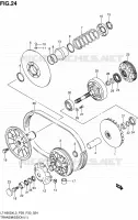 TRANSMISSION (1) voor Suzuki KINGQUAD 500 2013