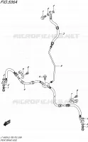 FRONT REMSLANG voor Suzuki KINGQUAD 500 1992