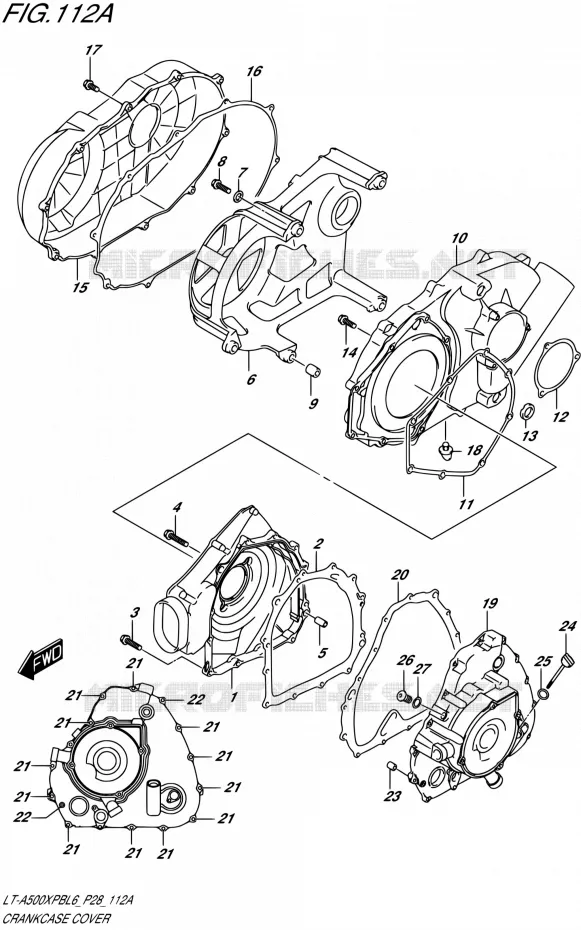 CASING Suzuki QUAD 500 KINGQUAD 2016  LT-A500XPB L6 (P28,P33)