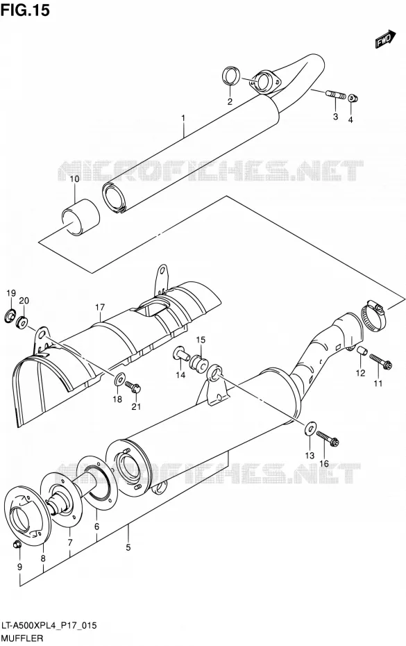 GELUIDDEMPER Suzuki QUAD 500 KINGQUAD 2014  LT-A500XP L4/LT-A500XPZ L4 (P17)