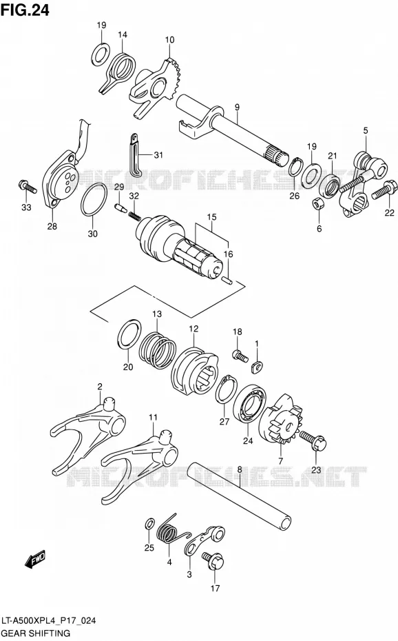 SCHAKELEN ASSY Suzuki QUAD 500 KINGQUAD 2014  LT-A500XP L4/LT-A500XPZ L4 (P17)