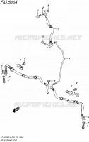 FRONT REMSLANG voor Suzuki KINGQUAD 500 1992
