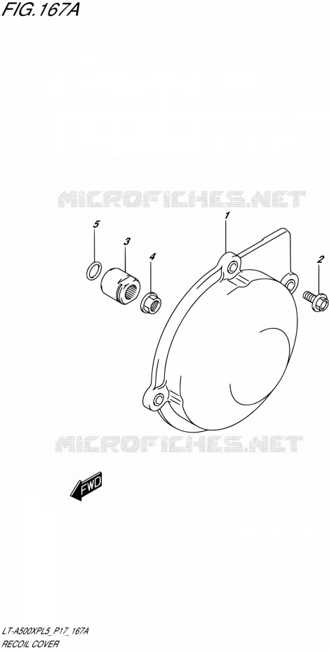 ALTERNATOR COVER Suzuki QUAD 500 KINGQUAD 2015  LT-A500XP L5/LT-A500XPZ L5 (P17)