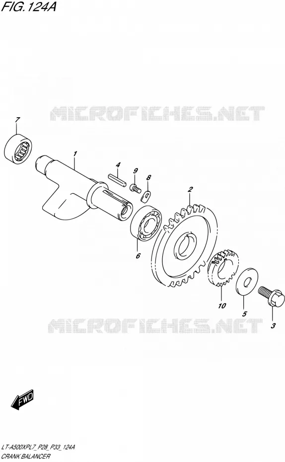 CRANK BALANCER Suzuki QUAD 500 KINGQUAD 2017  LT-A500XP L7/LT-A500XPZ L7 (P28,P33)