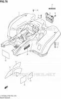 ACHTERSPATBORD (LT A750XZL2 P28) voor Suzuki KINGQUAD 750 2012