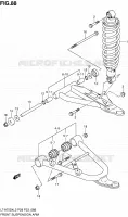 VOORWIELOPHANGING ARM voor Suzuki KINGQUAD 750 2012