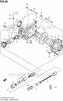 AANDRIJFAS (ARRIERE) voor Suzuki KINGQUAD 750 2012