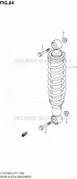 ACHTER SCHOKDEMPER voor Suzuki KINGQUAD 750 2012