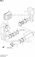 LUCHTKANAALRIEM voor Suzuki KINGQUAD 750 2012
