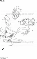 VOORBUMPER   KOPLAMPHUIS voor Suzuki KINGQUAD 750 2012