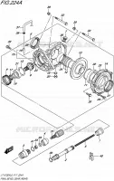 AANDRIJFAS (ARRIERE) voor Suzuki KINGQUAD 750 2016