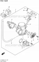 GASKLEPHUIS voor Suzuki KINGQUAD 750 2016