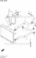 RADIATOR SLANG voor Suzuki KINGQUAD 750 2016