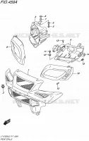 VOORBUMPER   KOPLAMPHUIS voor Suzuki KINGQUAD 750 2016