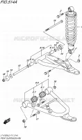 VOORWIELOPHANGING ARM voor Suzuki KINGQUAD 750 2016