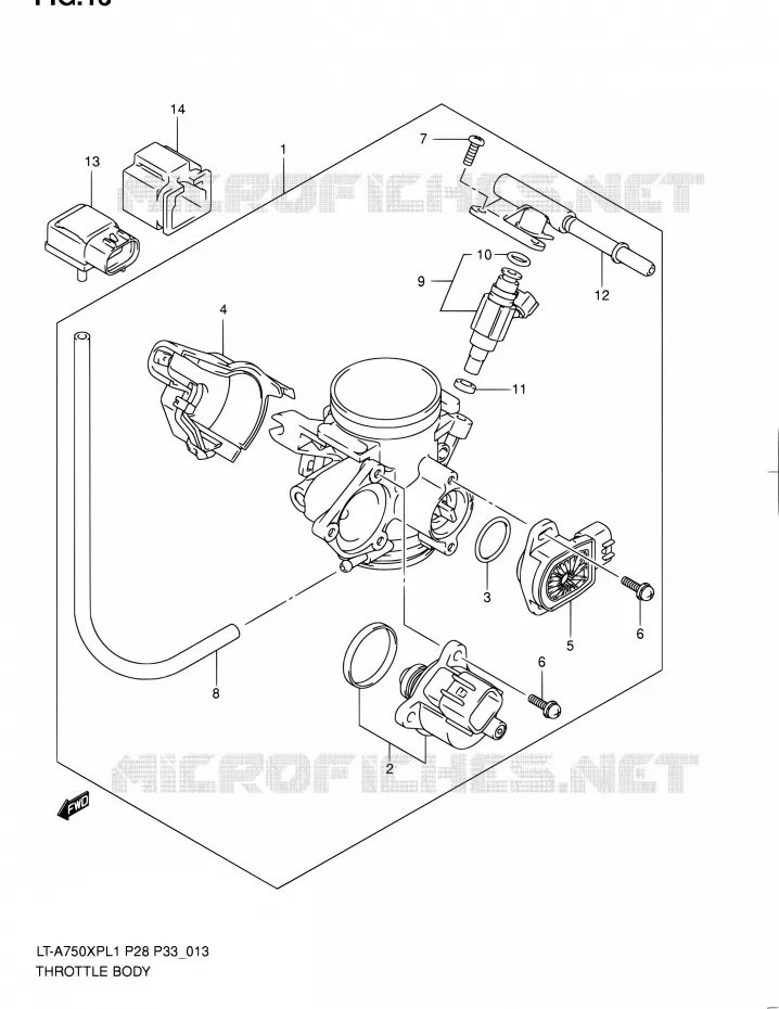 GASKLEPHUIS Suzuki QUAD 750 KINGQUAD 2011  LT-A750XP L1/LT-A750XPZ L1 (P02,P28,P33)