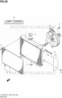 RADIATOR (LT A750XPL4 P28) voor Suzuki KINGQUAD 750 2014