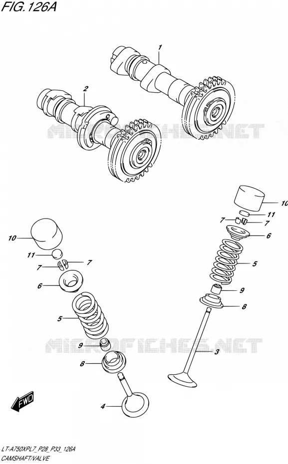 NOKKENAS - VALVES Suzuki QUAD 750 KINGQUAD 2017  LT-A750XP L7/LT-A750XPB L7 (P28,P33)