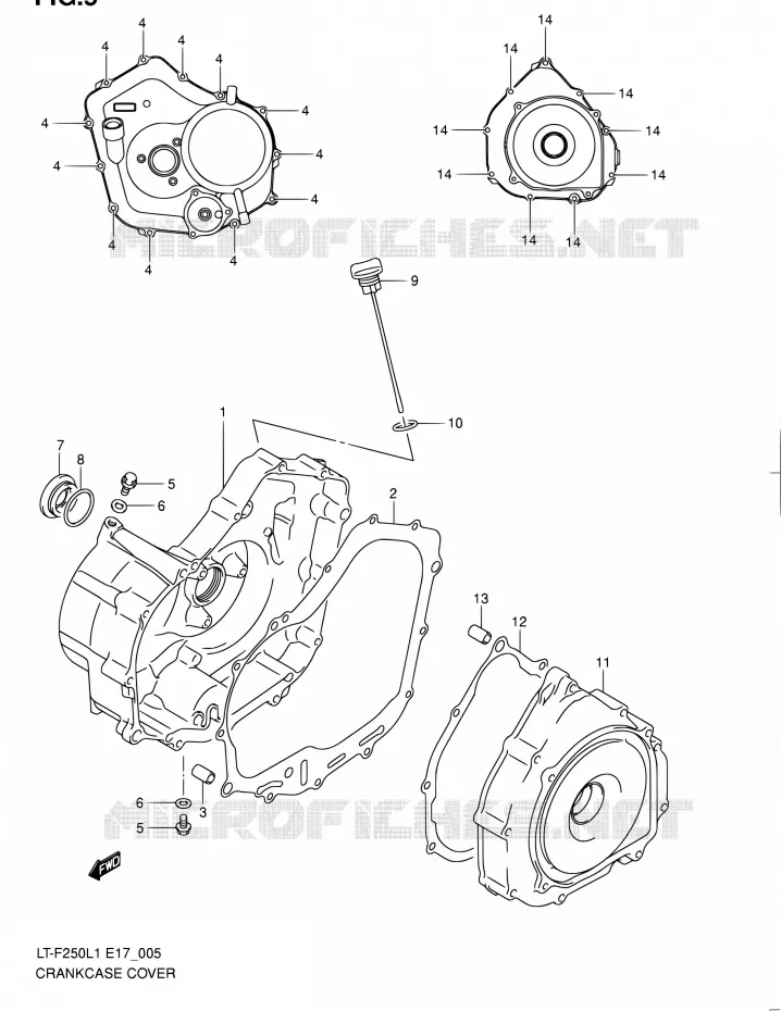 CASING Suzuki QUAD 250 OZARK 2011  LT-F250 L1 (E17,E24)