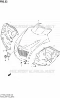 HEADLIGHT BOWL voor Suzuki OZARK 250 1992
