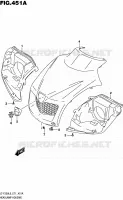 HEADLIGHT BOWL voor Suzuki OZARK 250 2016